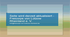 Desktop Screenshot of freicorps-von-luetzow-rheinland.de