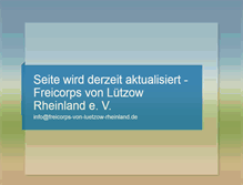 Tablet Screenshot of freicorps-von-luetzow-rheinland.de